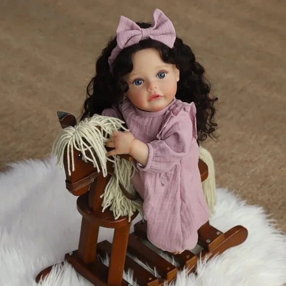 18 Inch Reborn Baby Doll Girl Realistic Silicone Soft Body Toy Gift for Kids - Picture 5 of 8